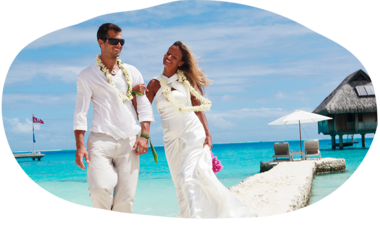 Air Tahiti Nui mariage Hilton Bora GLeBacon